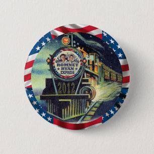 Romney Ryan Express 2012 Ronde Button 5,7 Cm