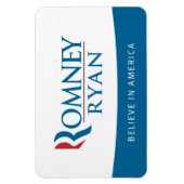 Romney Ryan Geloof in Amerika Flexi Magnet Magneet (Verticaal)