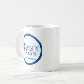 Romney Ryan gelooft in de Amerikaanse ronde blauwe Koffiemok (Voorkant links)