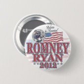 Romney Ryan GOP Ticket Ronde Button 5,7 Cm (Voorkant /achterkant)
