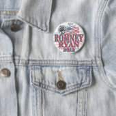 Romney Ryan GOP Ticket Ronde Button 5,7 Cm (In situ)