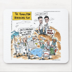 Romney/Ryan Health Care Funny Gifts & T - shirts Muismat