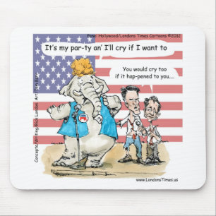 Romney & Ryan Het is mijn Feestje Grappige Cadeaus Muismat