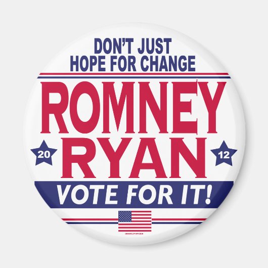 Romney Ryan Hope Change Magneet (Voorkant)