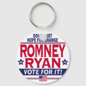 Romney Ryan Hope Change Sleutelhanger (Voorkant)