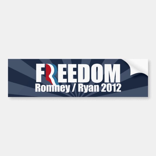 ROMNEY RYAN IS VRIJ -.png Bumpersticker (Voorkant)