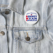Romney Ryan Leer de 3 R's Ronde Button 5,7 Cm (In situ)