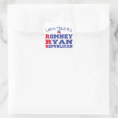 Romney Ryan Leer de 3 R's Vierkante Sticker (Tas)