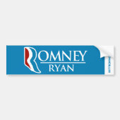 Romney Ryan Logo Bumpersticker Light Blue (Voorkant)