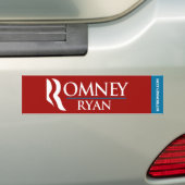 Romney Ryan Logo Bumpersticker Red (Op auto)