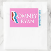 Romney Ryan Logo Sticker Pink (Tas)