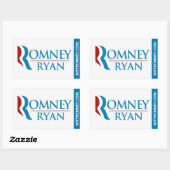 Romney Ryan Logo Sticker Rechthoek Wit (Vel)