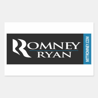 Romney Ryan Logo Sticker Zwart