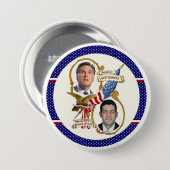 Romney/Ryan Patriots Ronde Button 7,6 Cm (Voorkant /achterkant)