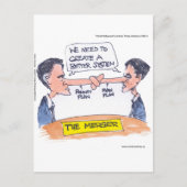 Romney Ryan Pinocchio Merger Funny Gifts & T - shi Briefkaart (Voorkant)