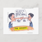 Romney Ryan Pinocchio Merger Funny Gifts & T - shi Briefkaart (Voorkant)