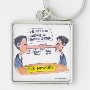 Romney Ryan Pinokkio Fusie Grappige Cadeaus & T-sh Sleutelhanger