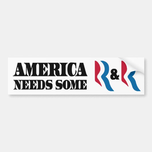 Romney - Ryan - R&R Bumpersticker (Voorkant)