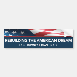 Romney Ryan Rebuilding the American Dream Bumper Bumpersticker