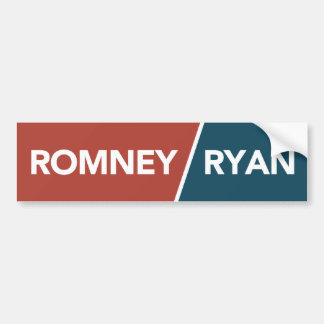 Romney Ryan Red, White, Blue Bumpersticker