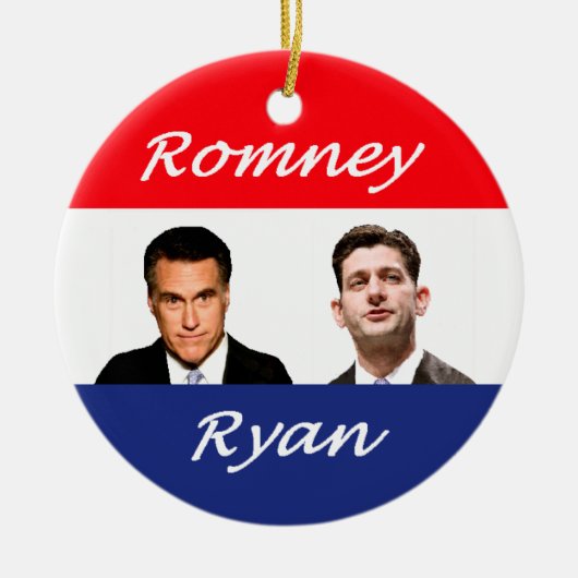 Romney Ryan Retro Keramisch Ornament (Voorkant)