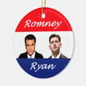 Romney Ryan Retro Keramisch Ornament (Links)