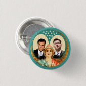 Romney Ryan Retro Ronde Button 3,2 Cm (Voorkant /achterkant)