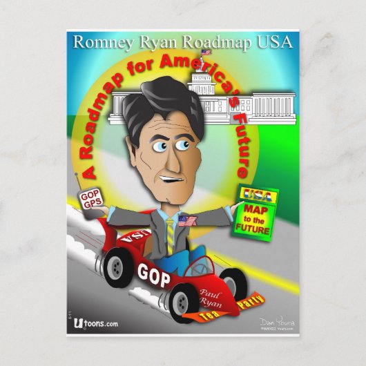 Romney Ryan Roadmap Briefkaart (Voorkant)