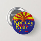 Romney Ryan Ronde Button 5,7 Cm (Voorkant /achterkant)