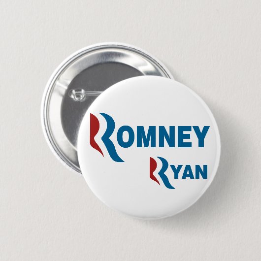Romney - Ryan Ronde Button 5,7 Cm (Voorkant /achterkant)