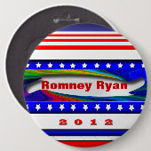 Romney Ryan Ronde Button 6,0 Cm (Voorkant /achterkant)