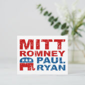 Romney Ryan Run DebWin Briefkaart (Staand voorkant)