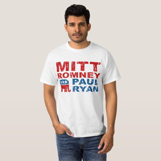Romney Ryan Run DebWin T-shirt (Voorkant volledig)