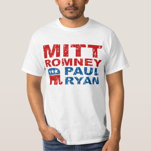 Romney Ryan Run DebWin T-shirt (Voorkant)
