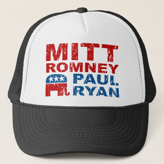Romney Ryan Run DebWin Trucker Pet (Voorkant)