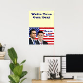 Romney Ryan - Schrijf je eigen tekst Poster (Thuiskantoor)