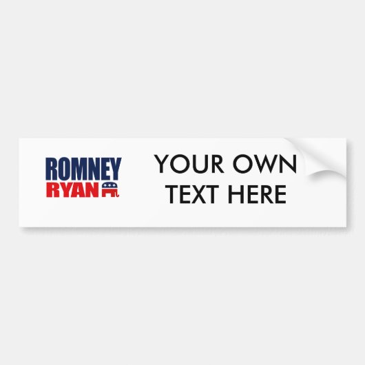 ROMNEY RYAN TICKET 2012.png Bumpersticker (Voorkant)