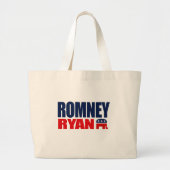 ROMNEY RYAN TICKET 2012.png Grote Tote Bag (Voorkant)