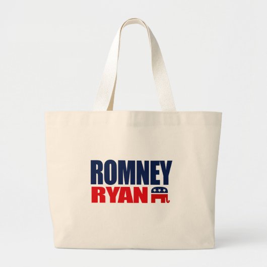 ROMNEY RYAN TICKET 2012.png Grote Tote Bag (Voorkant)
