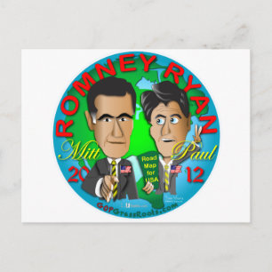 Romney Ryan USA Briefkaart