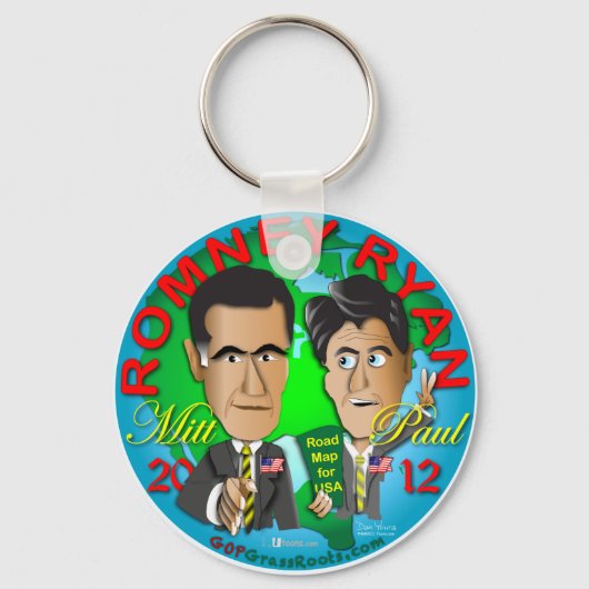 Romney Ryan USA Sleutelhanger (Voorkant)
