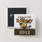 Romney Ryan Vierkante Button 5,1 Cm (Voorkant /achterkant)