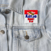 Romney Ryan Vierkante Button 5,1 Cm (In situ)