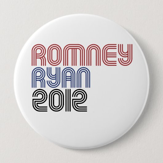 ROMNEY RYAN VP DISCO.png Ronde Button 4,0 Cm (Voorkant)