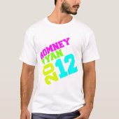 ROMNEY RYAN VP NEON COLLEGIATE.png T-shirt (Voorkant)