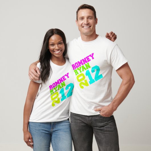 ROMNEY RYAN VP NEON COLLEGIATE.png T-shirt (Unisex)