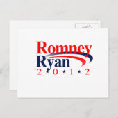 ROMNEY RYAN VP SWEEP.png Briefkaart (Voorkant / Achterkant)