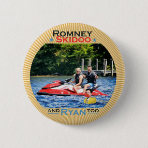 Romney Skidoo en Ryan, ook Ronde Button 5,7 Cm