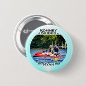 Romney Skidoo & Ryan, ook Ronde Button 5,7 Cm (Voorkant /achterkant)