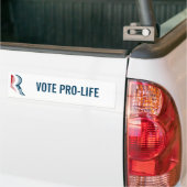 Romney: Stemming voor de levenscyclus Bumpersticker (Op Truck)